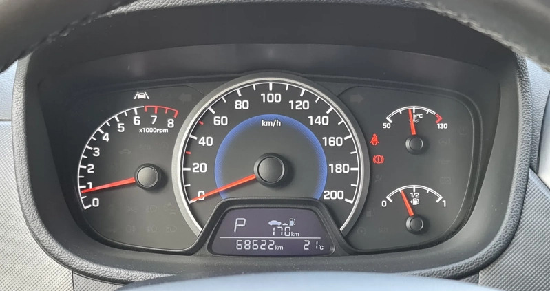 Hyundai i10 cena 51900 przebieg: 68622, rok produkcji 2018 z Trzebinia małe 562